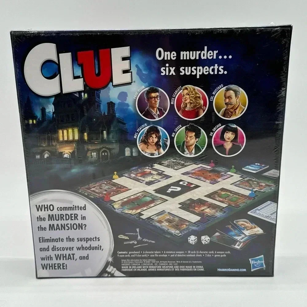 Hasbro Clue The‎ Classic Mystery Board Game Ages 8+ New & Sealed